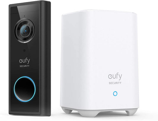 eufy Doorbell, Video Doorbell S220 (Battery-Powered) Kit, 2K Resolution, 180-Day Battery Life &  Built-in Storage