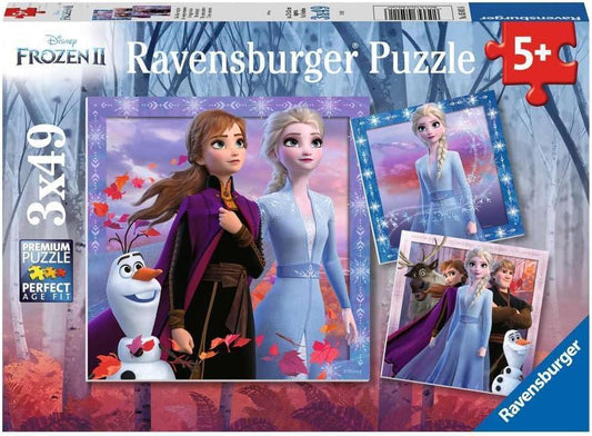 Ravensburger 05011 Disney Frozen 2 - The Journey Starts - 3 X 49 Piece Jigsaw Puzzles for Kids - Momo Gadgets