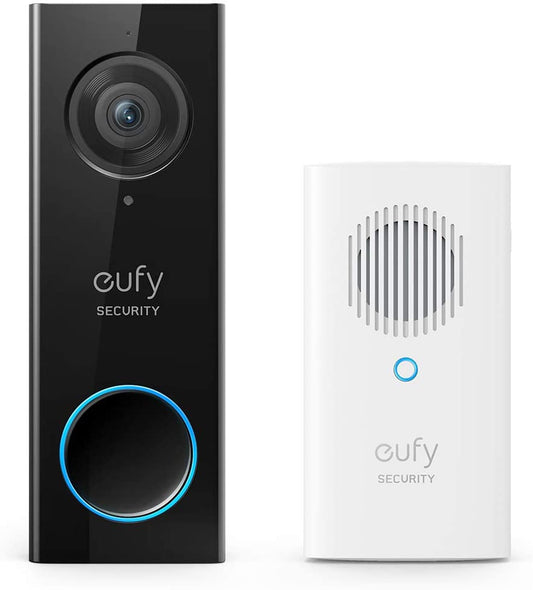 eufy Security, Video Doorbell 2K (Battery-Powered) with Chime, 2-Way Audio, 16GB Local Storage