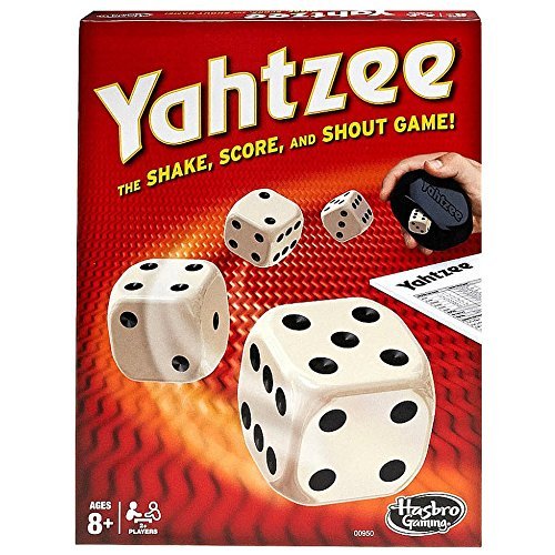Hasbro Yahtzee Dice rolling battle board game for parties family friend