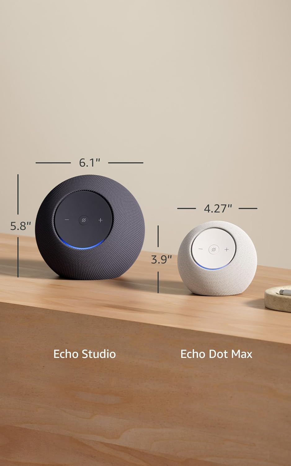 Amazon Echo Studio (newest model), compact design, immersive spatial audio and Dolby Atmos, with Alexa+ Early Access, Graphite