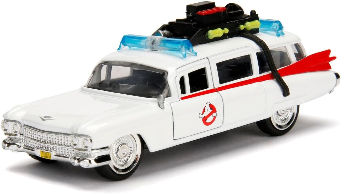 Jada Toys 99731 Hollywood Rides Ghostbusters ECTO-1 childrens die cast vehicles, 1: 24 / 1:32 Scale
