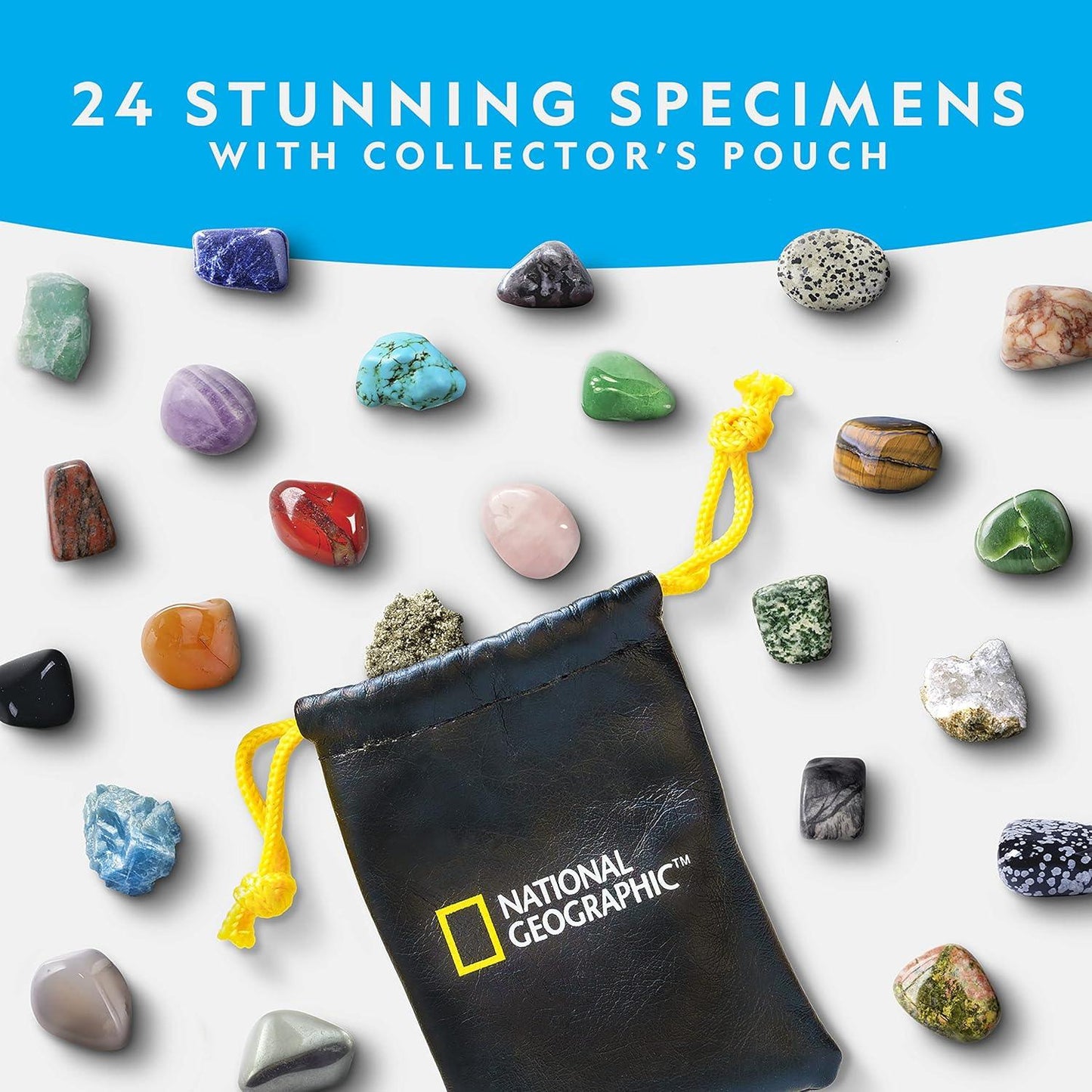 NATIONAL GEOGRAPHIC Gemstone Advent Calendar-Advent Calendar for Kids with 24 Gemstones to Open Each Day