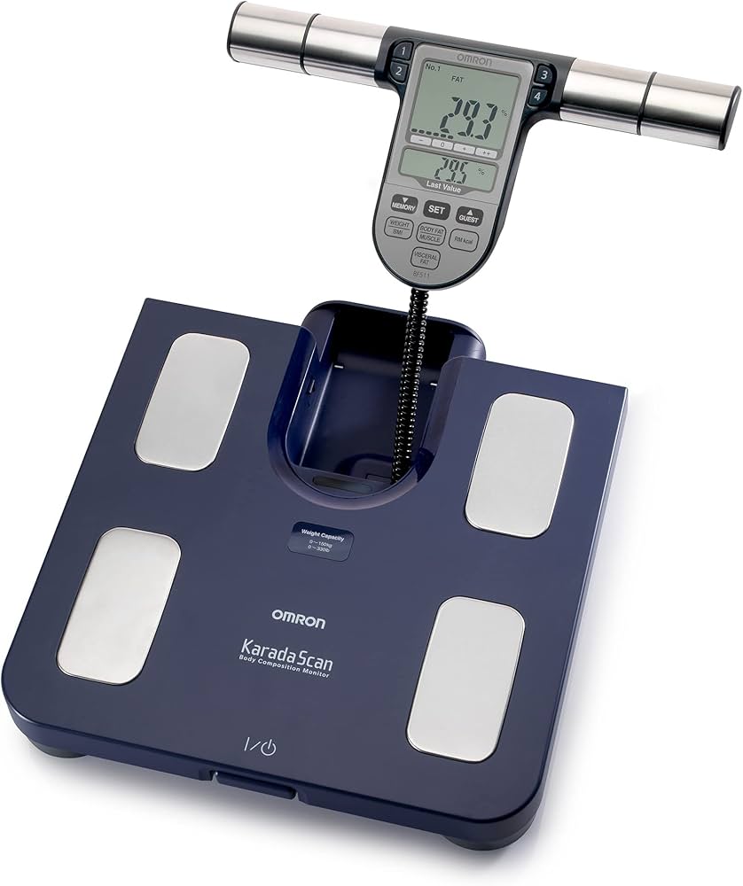 OMRON scale weight Full Body Composition Monitor with Scale - 8-Sensor technology using both hands and feet