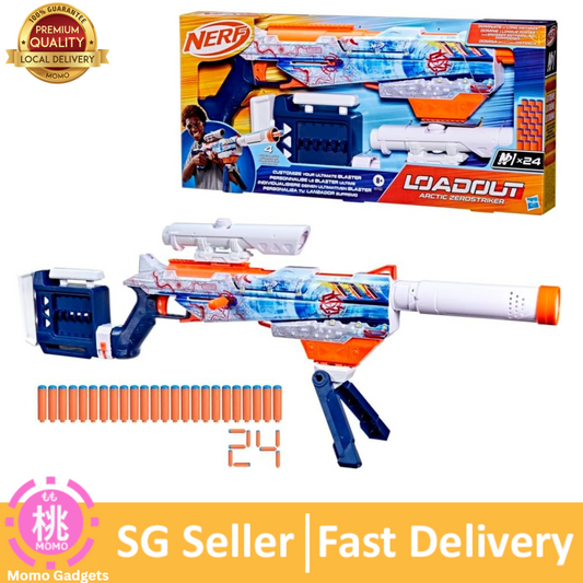 Nerf Loadout Arctic Zerostriker Blaster and N1 Darts