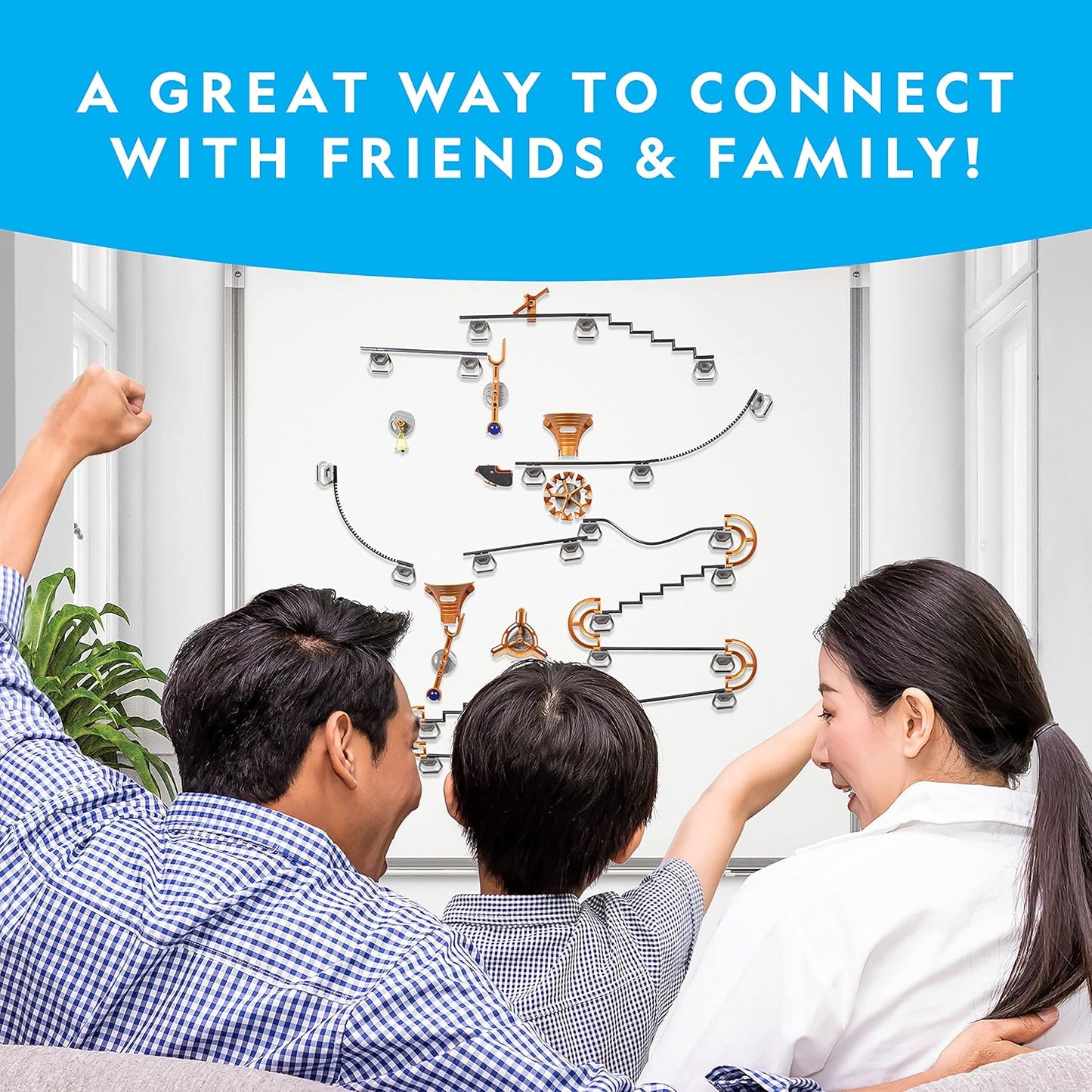 National Geographic Magnetic Marble Run - 75-Piece STEM Building Set for Kids & Adults
