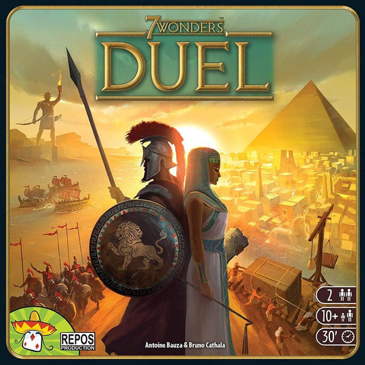 7 Wonders Duel Board Game (BASE GAME) ( AUTHENTIC) | Board Game for 2 Players | Ages 10 and up - Momo Gadgets