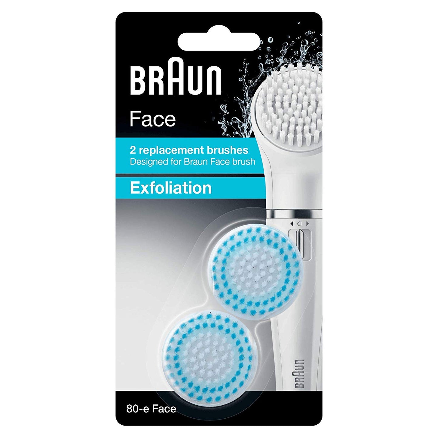 Braun Face Exfoliation Brush for Cleaning Pore Deep, 80 / 80E / 80M Replacement Brushes