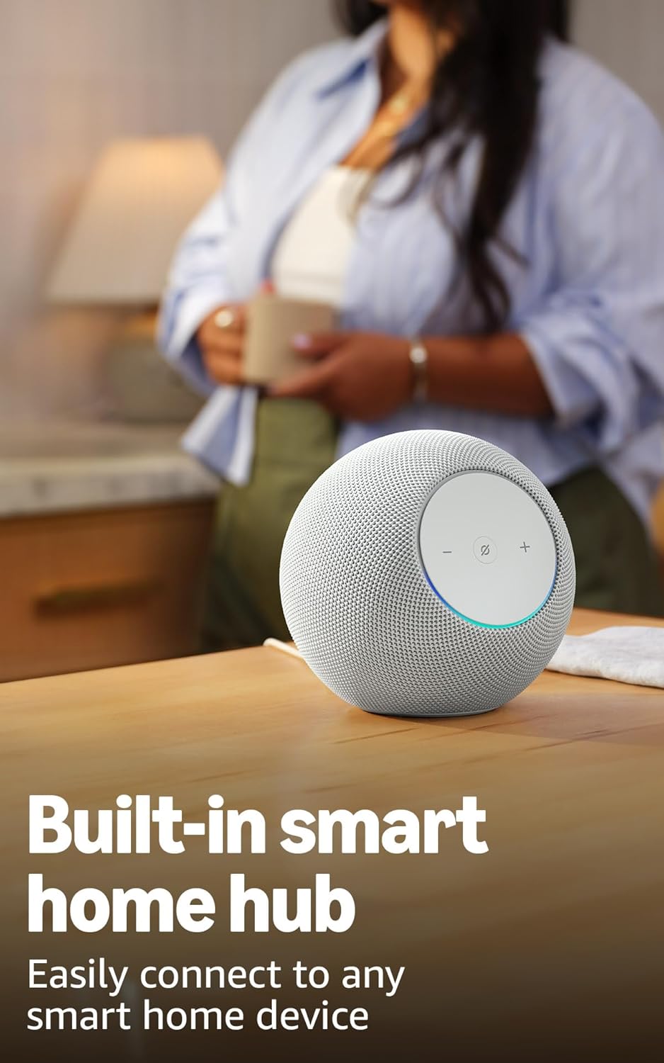 Amazon Echo Studio (newest model), compact design, immersive spatial audio and Dolby Atmos, with Alexa+ Early Access, Graphite