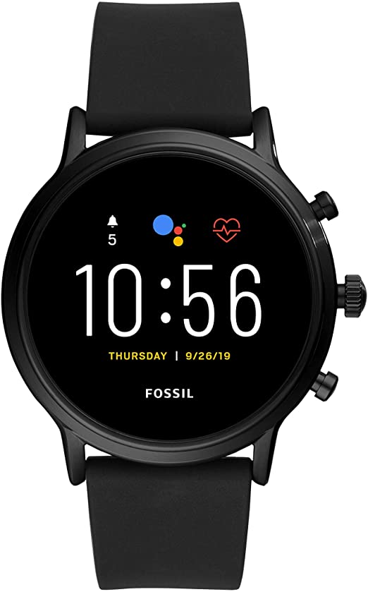 Fossil Gen 5 Carlyle Stainless Steel Touchscreen Smartwatch with Speaker, Heart Rate, GPS, NFC, and Notifications