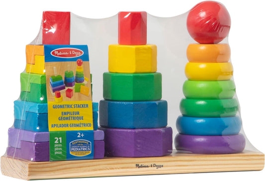 Melissa & Doug Geometric Stacker - Momo Gadgets