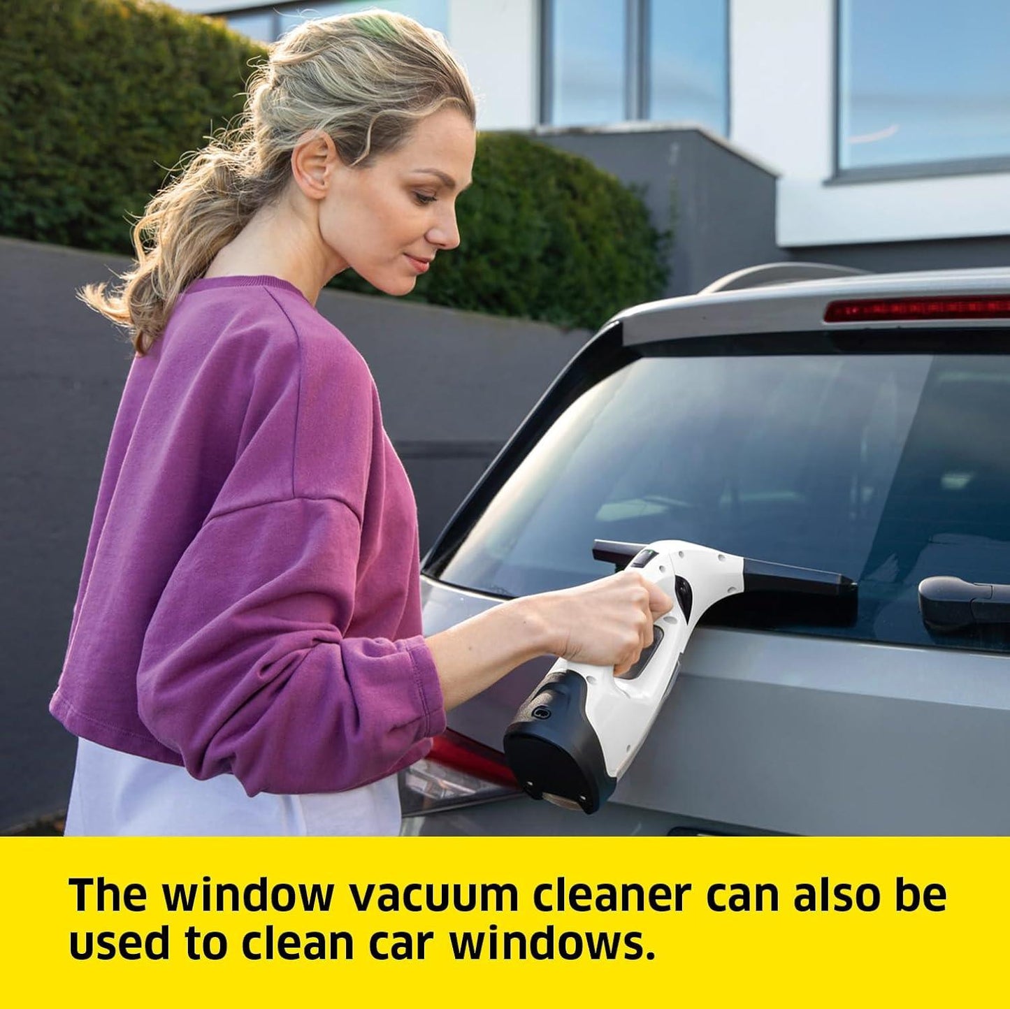 Karcher Window Vac WV2 Plus for windows, FREE 9pc cleaning Cloth tiles, mirrors & shower, window cleaning set