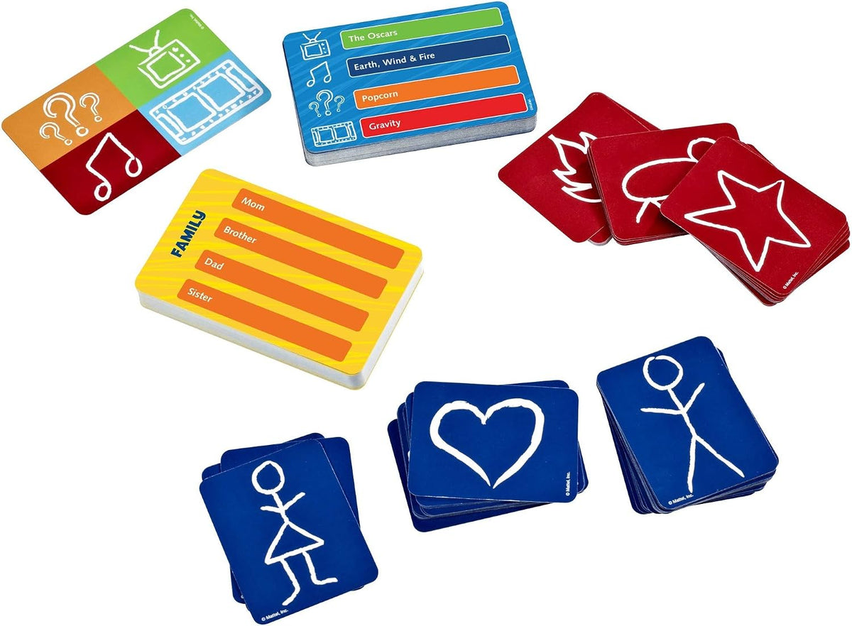 Pictionary Card Game, Makes a Great Gift for Kid, Family or Adult Game Night, 8 Years and Older