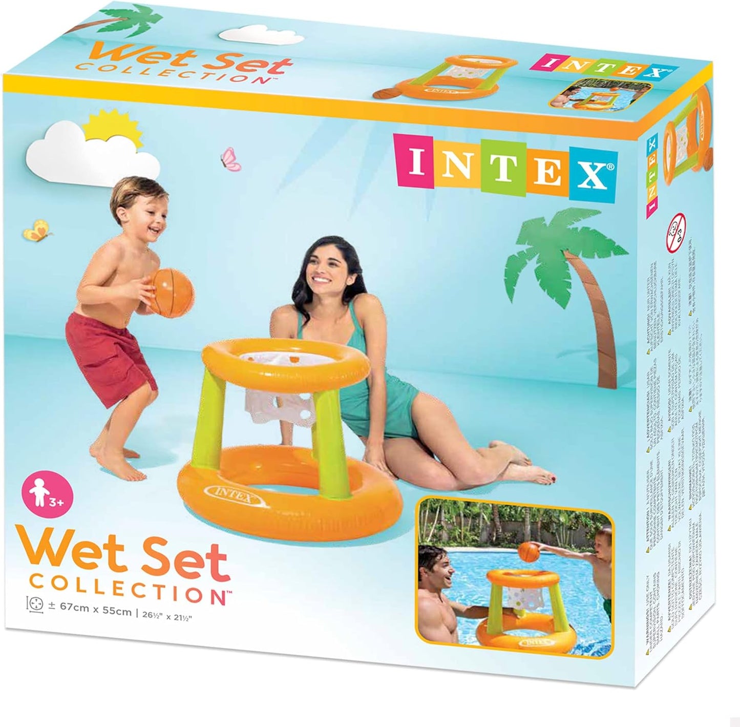Intex Pool Volleyball / Wasserspiel Floating Hoops Game