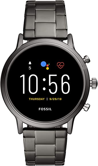 Fossil Gen 5 Carlyle Stainless Steel Touchscreen Smartwatch with Speaker, Heart Rate, GPS, NFC, and Notifications