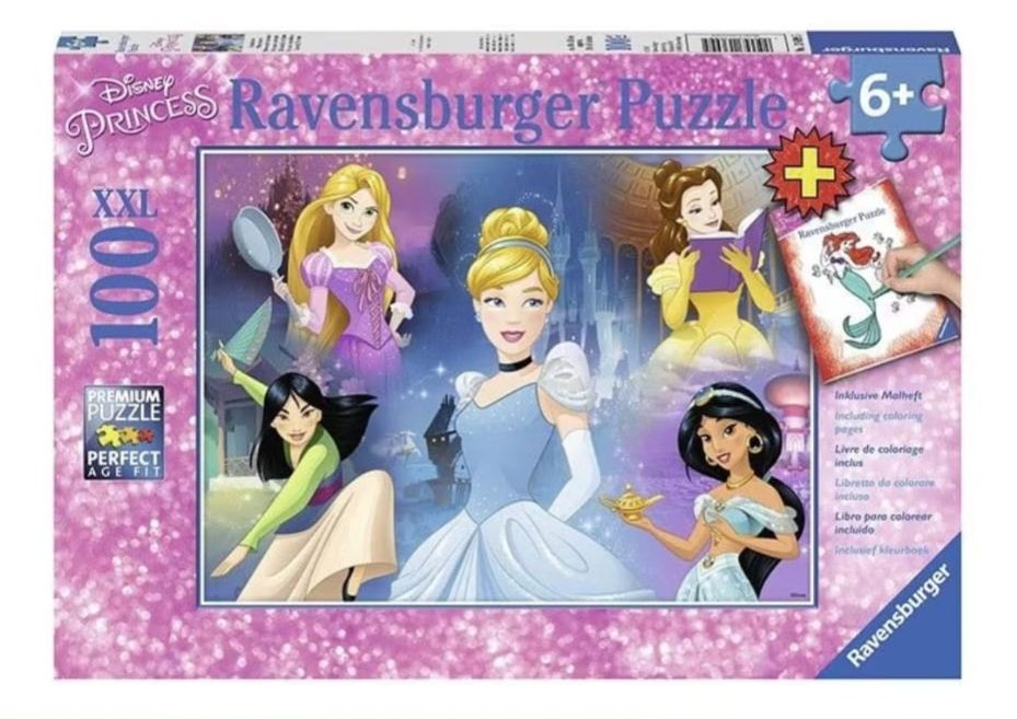 Ravensburger - Disney Princess Heartsong 60 Piece Glitter Jigsaw Puzzle for Kids
