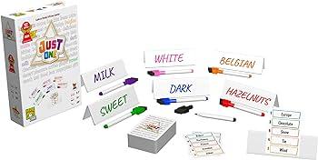 Just One Party Game (White Box) | Cooperative Board Game for Adults and Kids | Ages 8 and up | 3-7 Players - Momo Gadgets