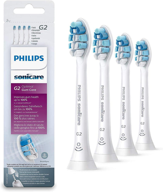 Philips replacement head Sonicare Optimal Gum Care BrushSync Enabled Replacement brush Heads , White - G2 HX9038/12