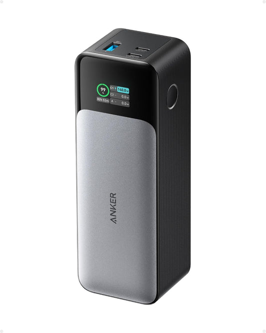 Anker Power Bank, 24,000mAh 3-Port Portable Charger with 140W Output, Smart Digital Display