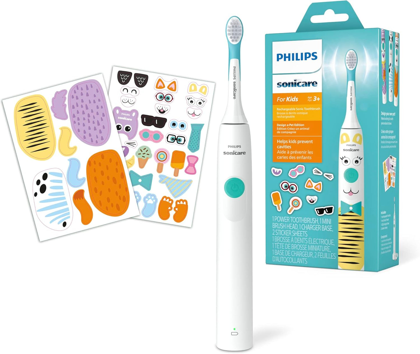 Philips Sonicare for Kids 3+ Bluetooth Connected Rechargeable Electric Power Toothbrush