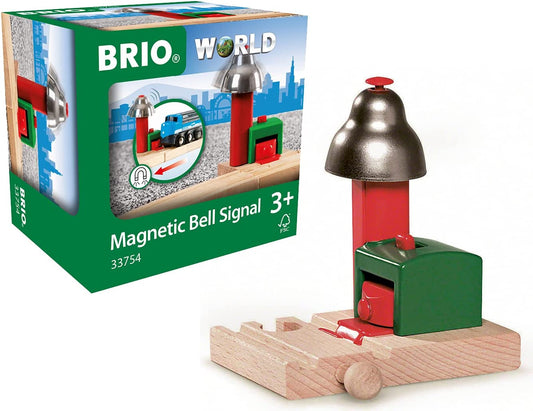 BRIO World - 33754 Magnetic Bell Signal | Accessory for Toy Train Sets for Kids Ages 3 and Up , Green