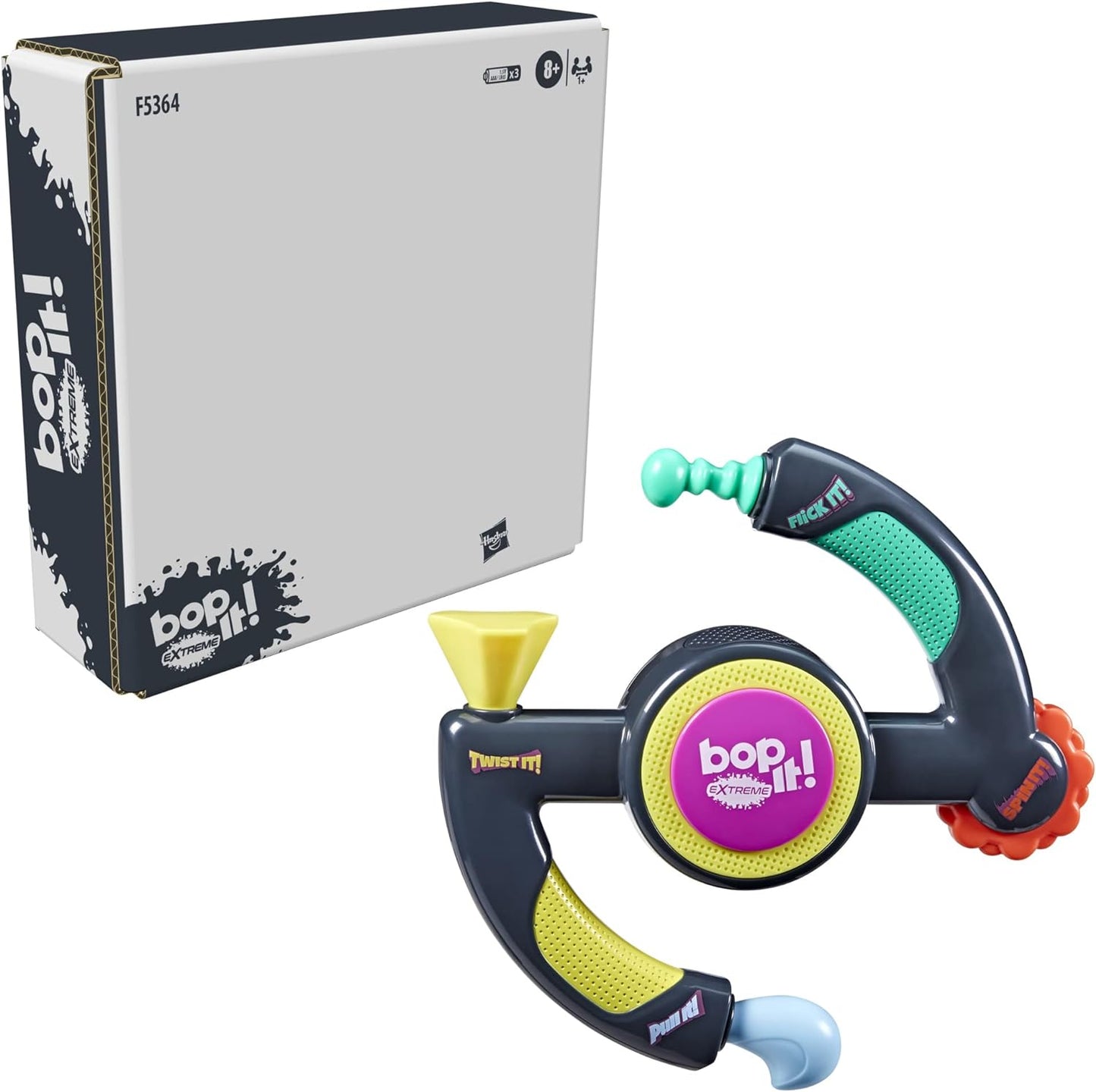 Bop It! Extreme Electronic Game for 1 or More Players, Fun Party Game for Kids Ages 8+,4 Modes Including One-On-One Mode