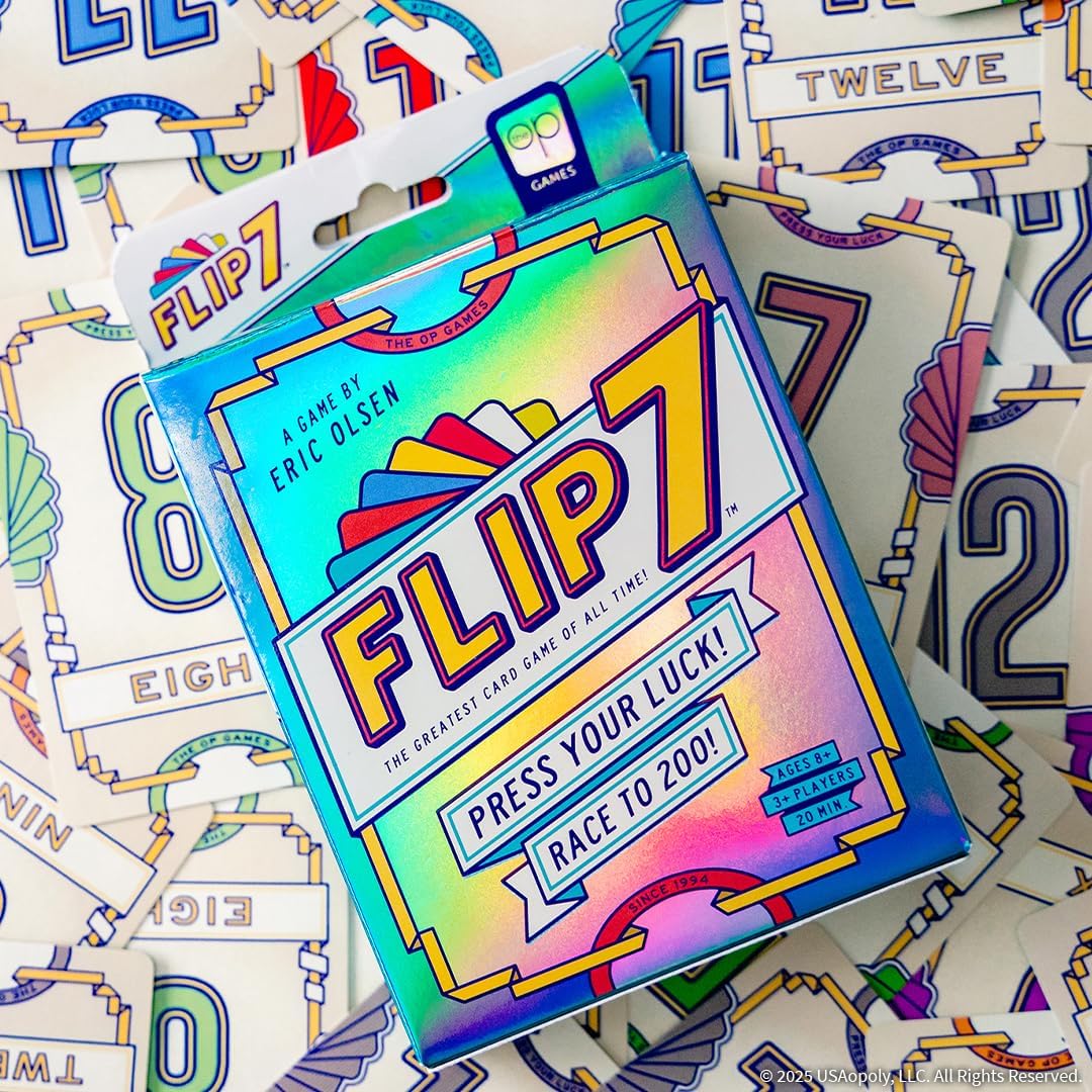 Flip 7, The Ultimate Blend of Press Your Luck and Strategy, Fast-Paced Addictive Card Game