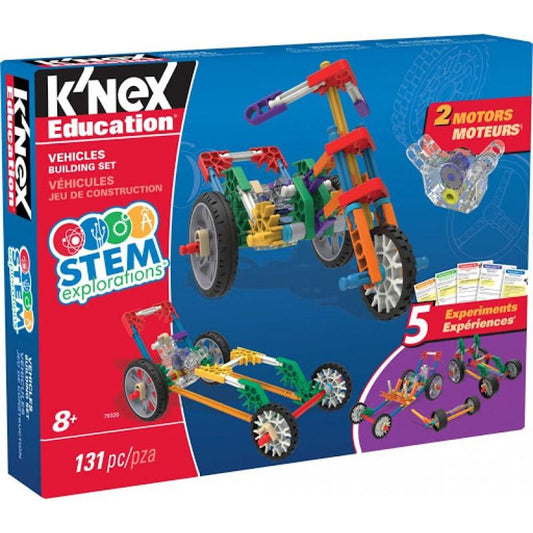 K'NEX KNEX Education STEM EXPLORATIONS: Vehicles Building Set Building Kit - 131pc - Momo Gadgets