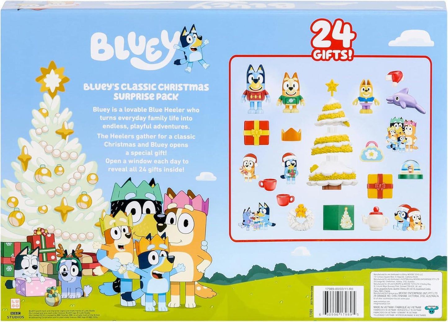 Bluey's Exclusive Advent Calendar Pack. Open the Packaging To Find A Bluey Surprise