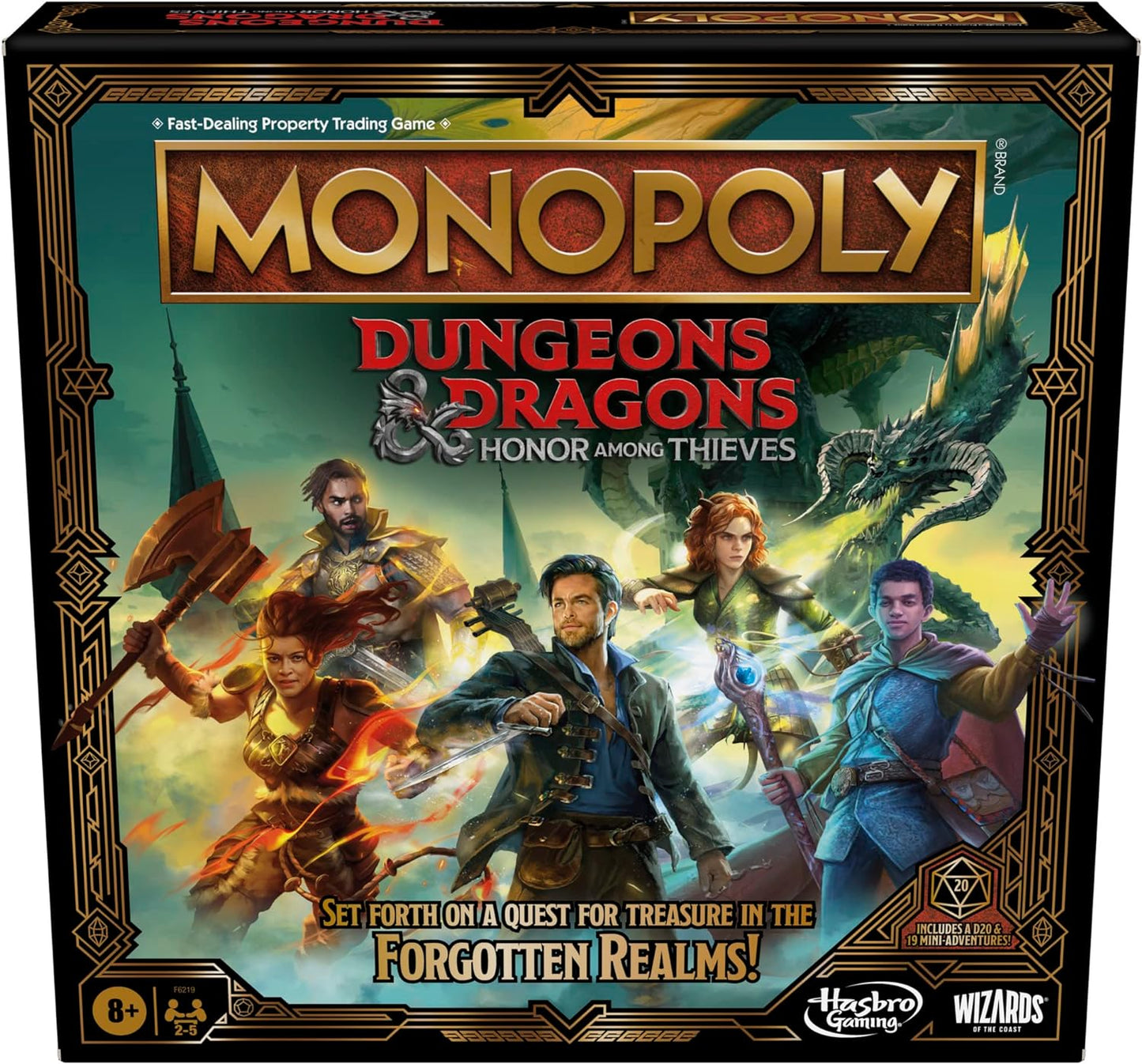 Hasbro Gaming Monopoly Dungeons & Dragons: Honor Among Thieves Game, Inspired by The D&D Movie