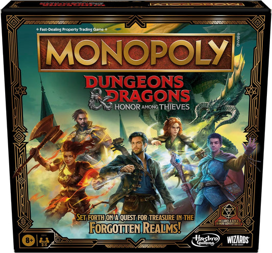 Hasbro Gaming Monopoly Dungeons & Dragons: Honor Among Thieves Game, Inspired by The D&D Movie