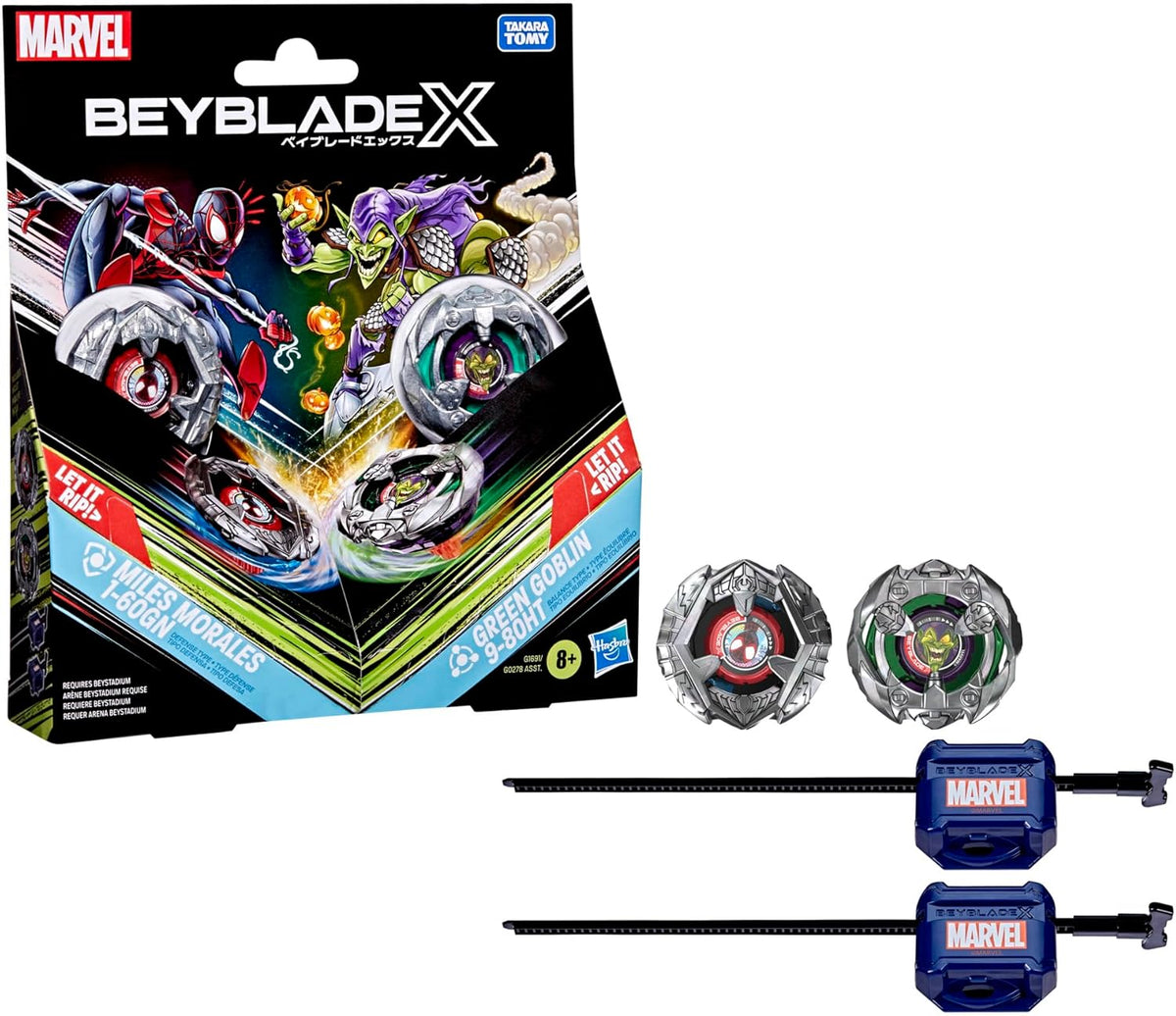 Beyblade X Soar Phoenix 9-60GF / Dranzer Spiral 3-80T / Transformers Collab 4-60P VS 4-80B / Rudder Phoenix 4-70LF / Cobalt Dragoon 2-60C Deluxe String Launcher Set