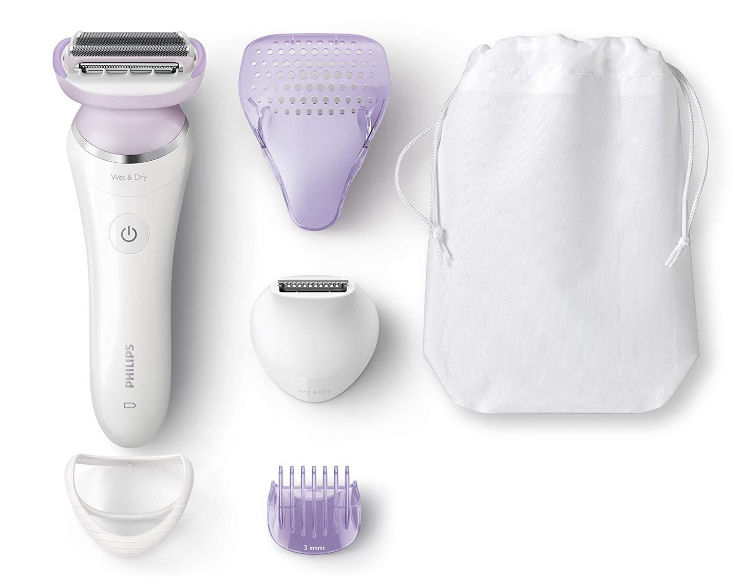 Philips SatinShave Prestige Wet n Dry Electric Lady Shaver with Accessories - BRL170 / BRL 175 Hair Removal