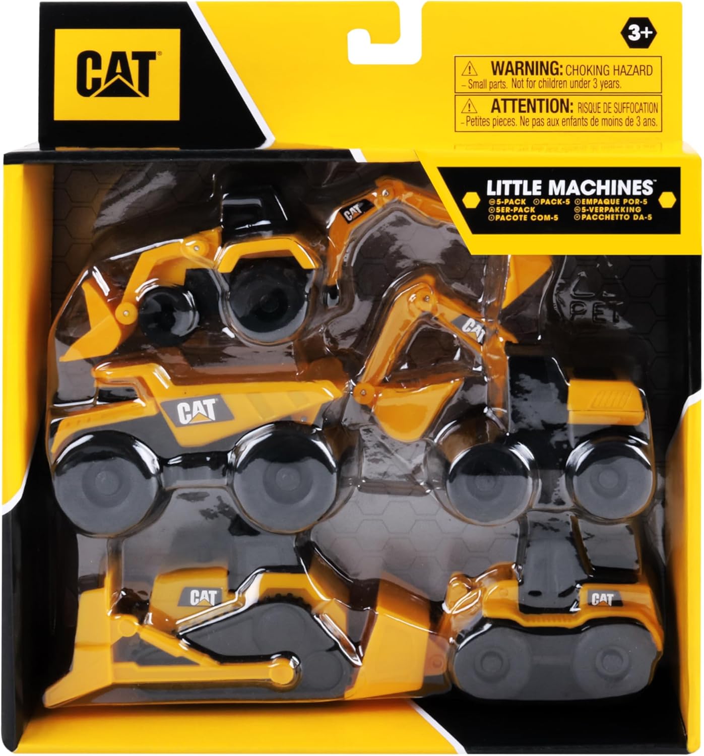 CAT Construction Toys, Little Machines 5pk Truck Toy Set