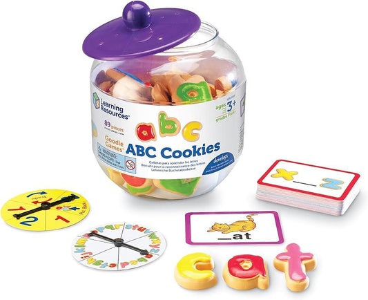 Learning Resources Goodie Games ABC Cookies - 4 Games in 1, Ages 3+ Toddler Learning Toys, ABC Games for Toddlers, Preschool Games, Alphabet Learning Games, Math for Preschoolers - Momo Gadgets