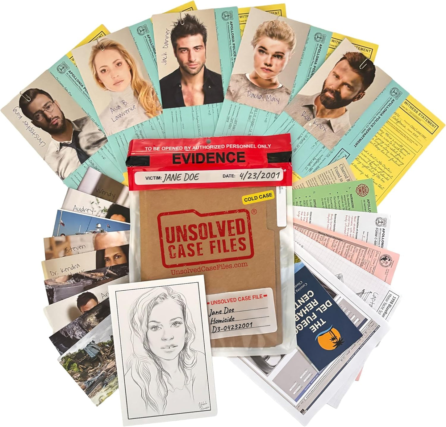 University Games Murder Mystery Party Case Files: Underwood Cellars Unsolved Detective Game Ages 14+