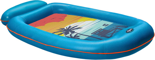 Aqua Comfort Pool Float Lounge – Inflatable Pool Floats for Adults with Headrest & Footrest