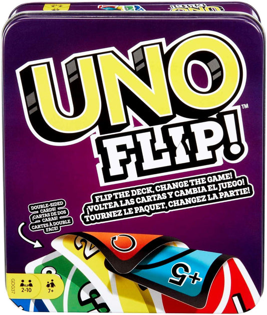 Mattel Games UNO: Flip (Tin Box) - Momo Gadgets