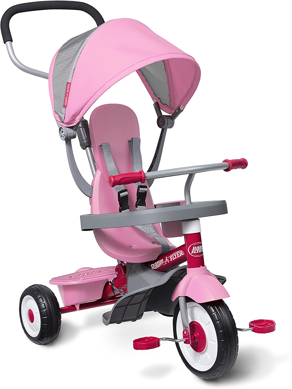 Radio Flyer 4 in 1 baby tricycle for toddler kid children walker