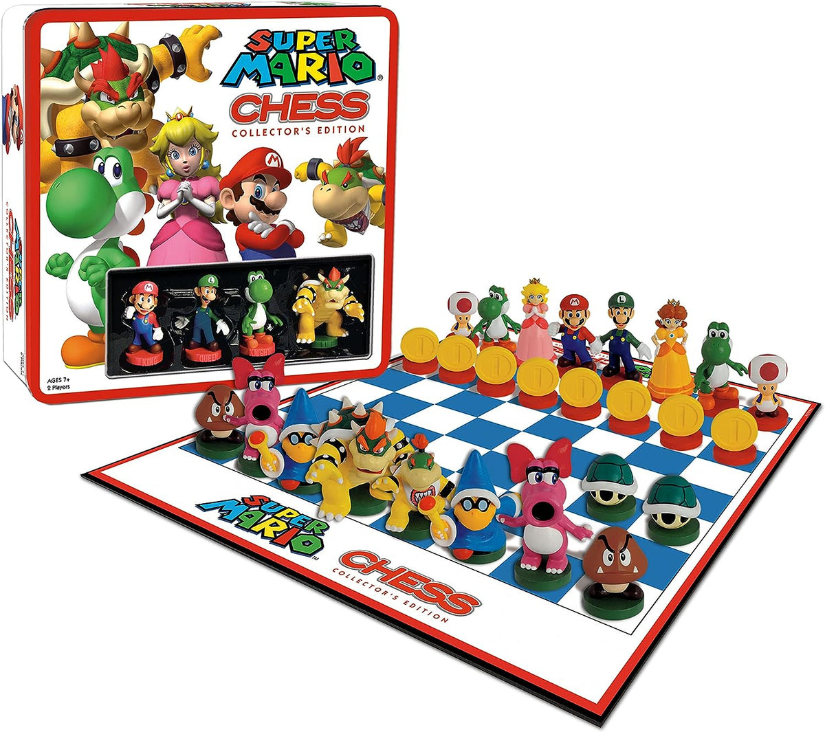 Super Mario Chess Set | 32 Custom Scuplt Chesspiece for 2 players Including Iconic Characters