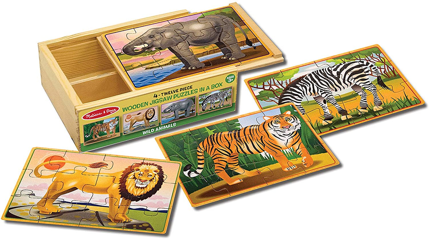Melissa and Doug Wooden Jigsaw Puzzles in a Box