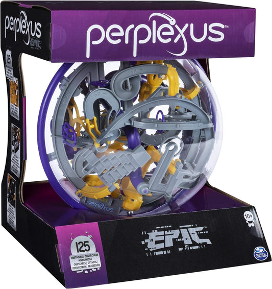 Perplexus 3D Maze Game Sensory Fidget Toy Brain Teaser Gravity Maze Puzzle Ball with 70 Obstacles (Edition May Vary) - Momo Gadgets