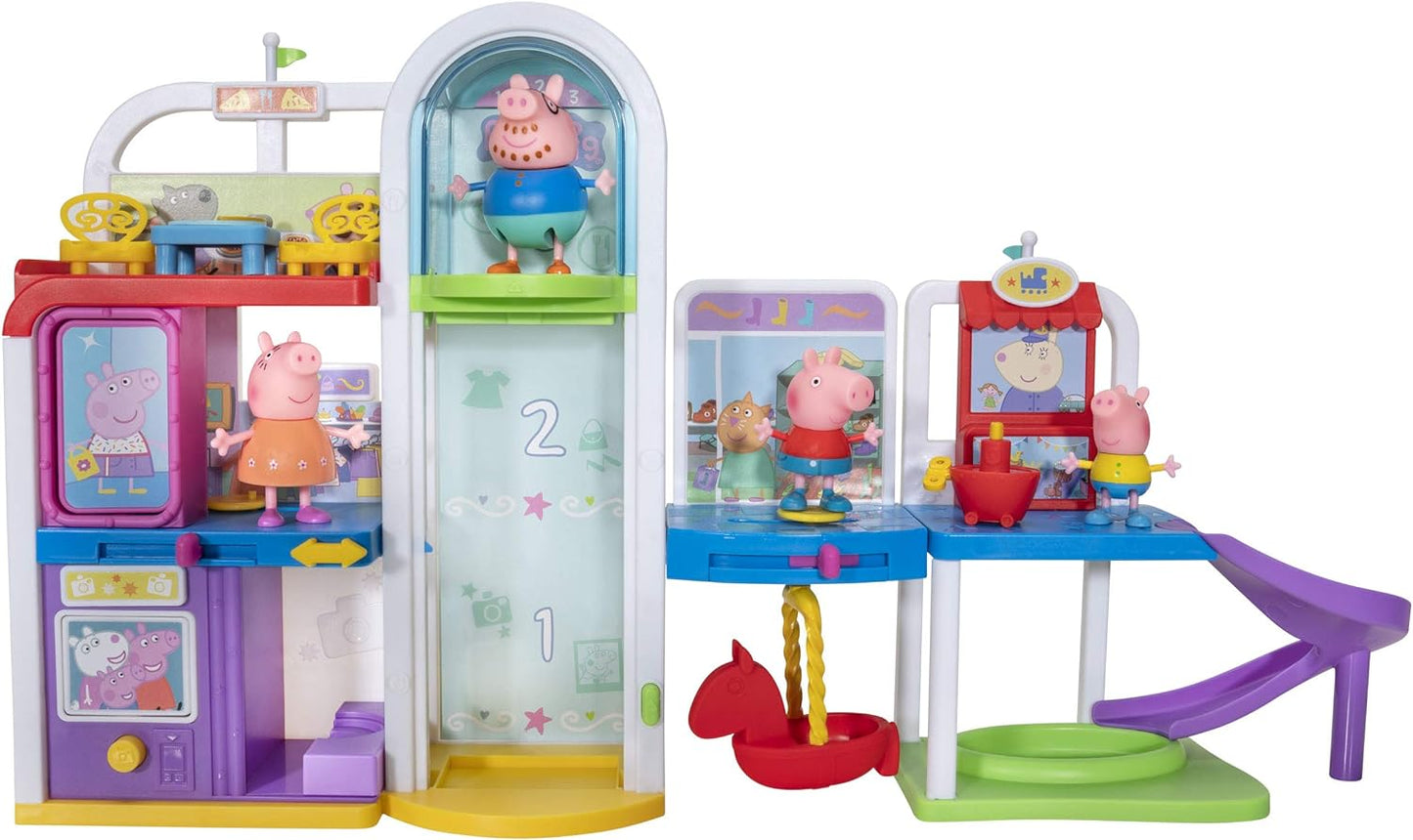 Peppa Pig Shopping Mall with Family, Includes 1 Connectable Mall Playset