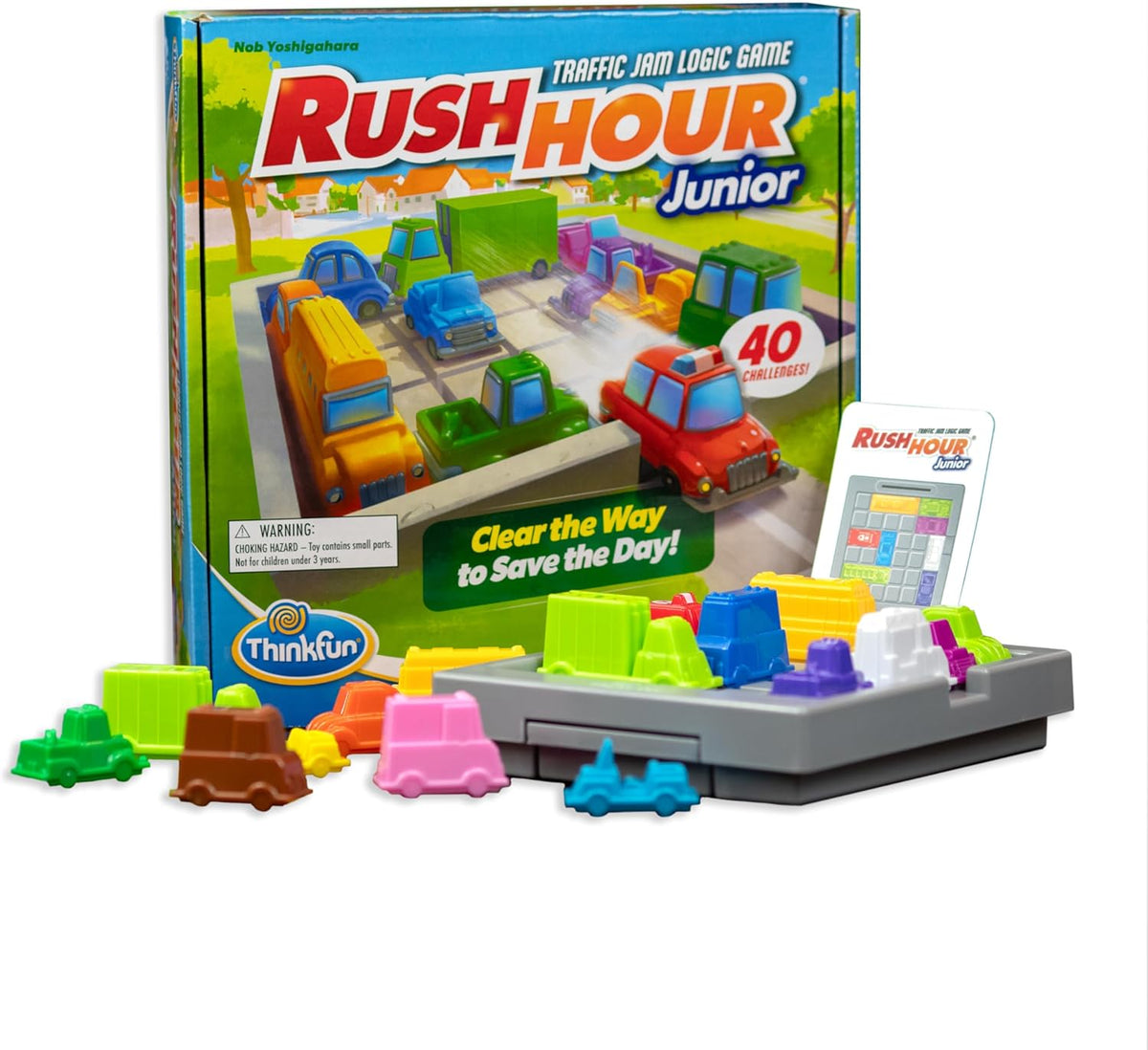ThinkFun Rush Hour / Rush Hour Junior / Deluxe Edition Traffic Jam Brain Game and STEM Toy for Boys and Girls