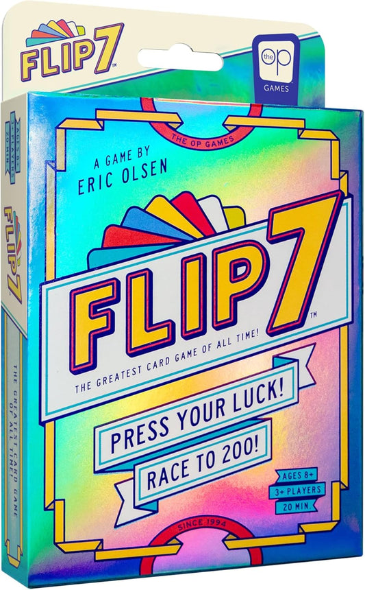 Flip 7, The Ultimate Blend of Press Your Luck and Strategy, Fast-Paced Addictive Card Game
