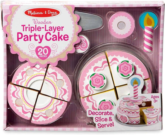 Melissa & Doug Triple - Layer Party Cake - Momo Gadgets