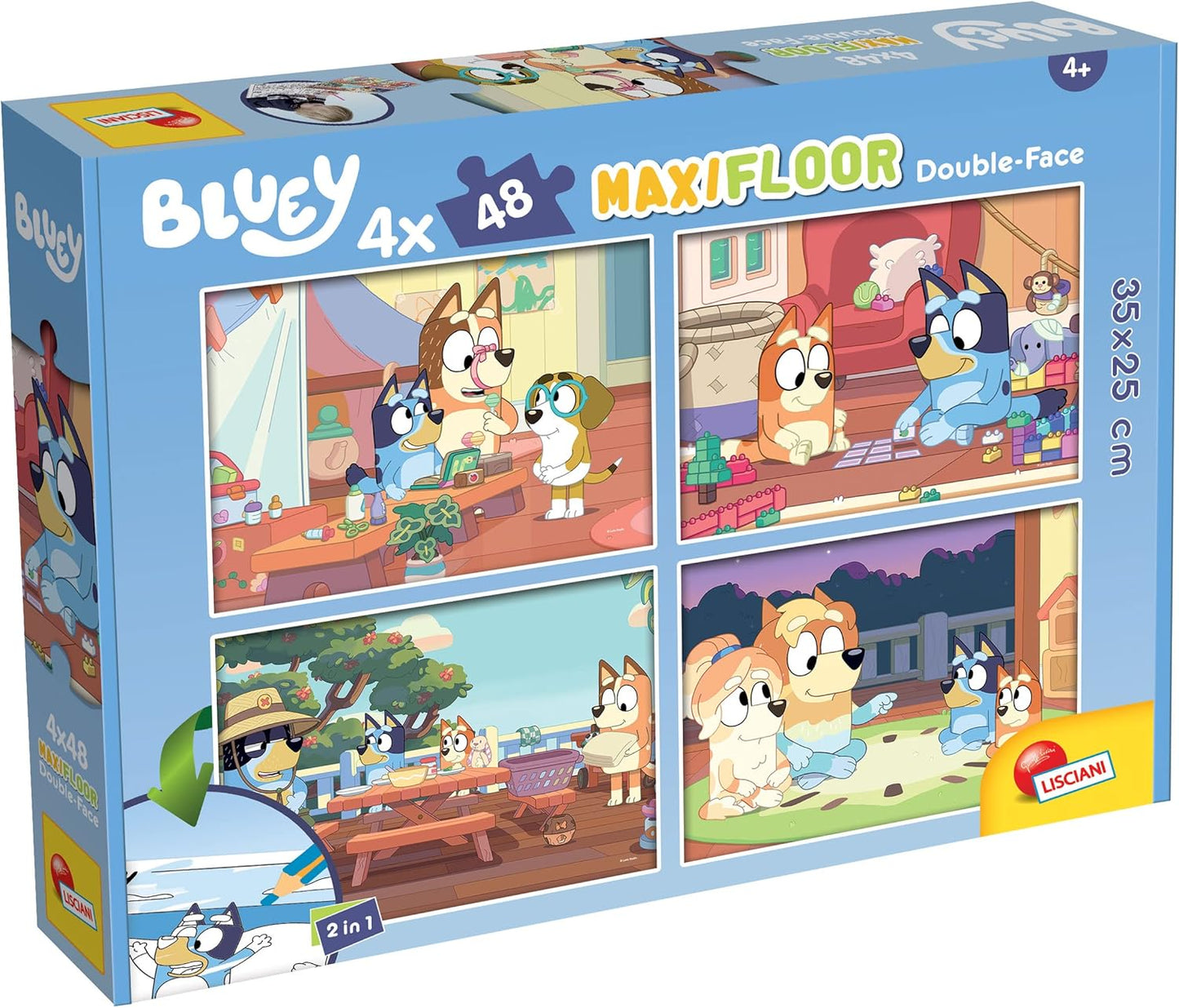 Bluey  12/11 or 7 Puzzle Bundle Set, 8- and 24-Piece Wood, Fuzzy, & Die-Cut Jigsaw Puzzles