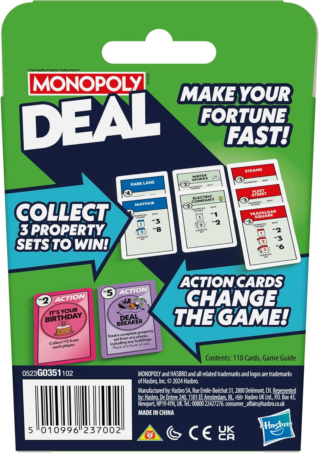 Monopoly Deal Card Game - English Version