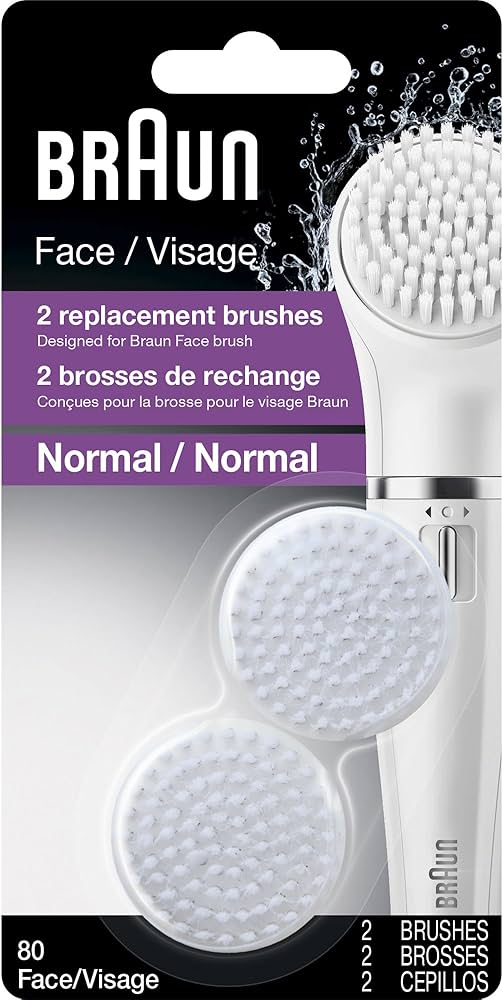 Braun Face Exfoliation Brush for Cleaning Pore Deep, 80 / 80E / 80M Replacement Brushes