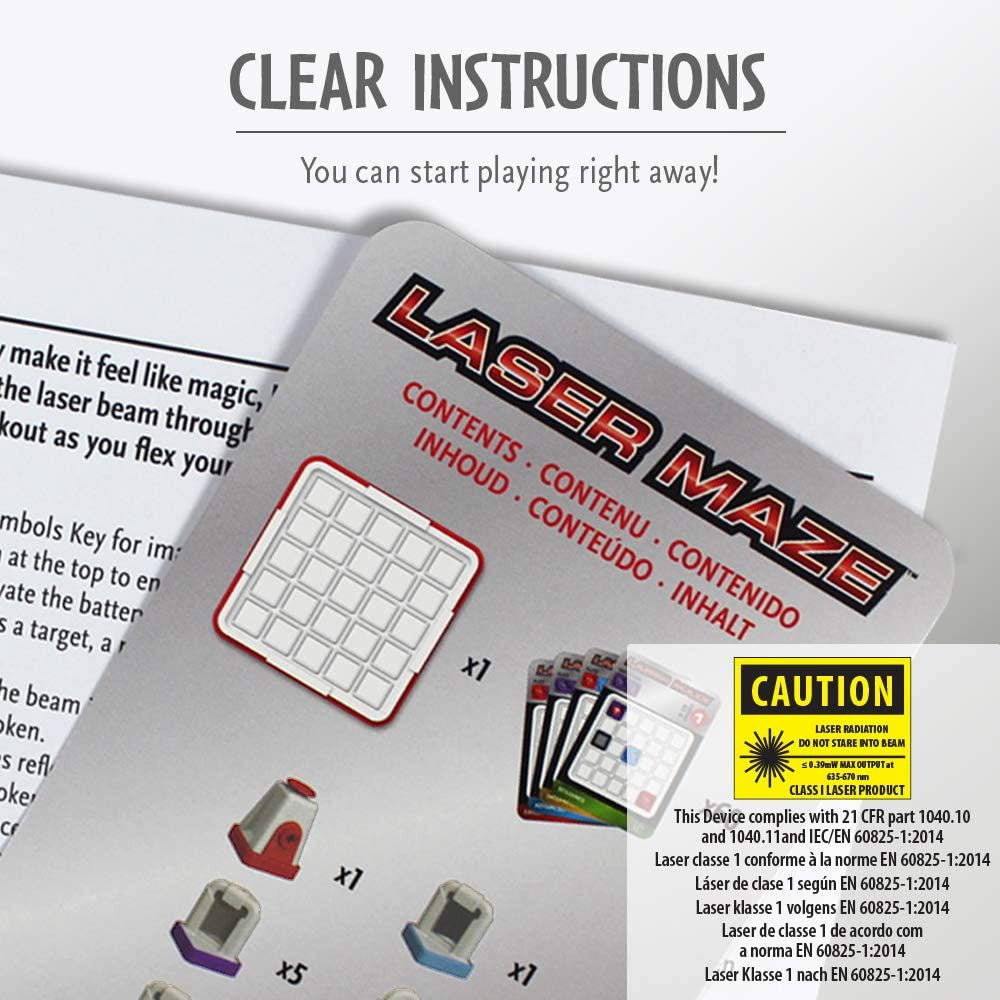 ThinkFun Laser Maze (Class 1) Brain Game and STEM Toy for Boys and Girls Age 8 and Up